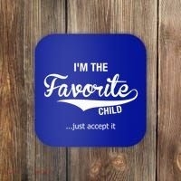 Dads Moms Favorite Funny Sibling Funny Gift Brother Sister Great Gift Coaster thumb 0