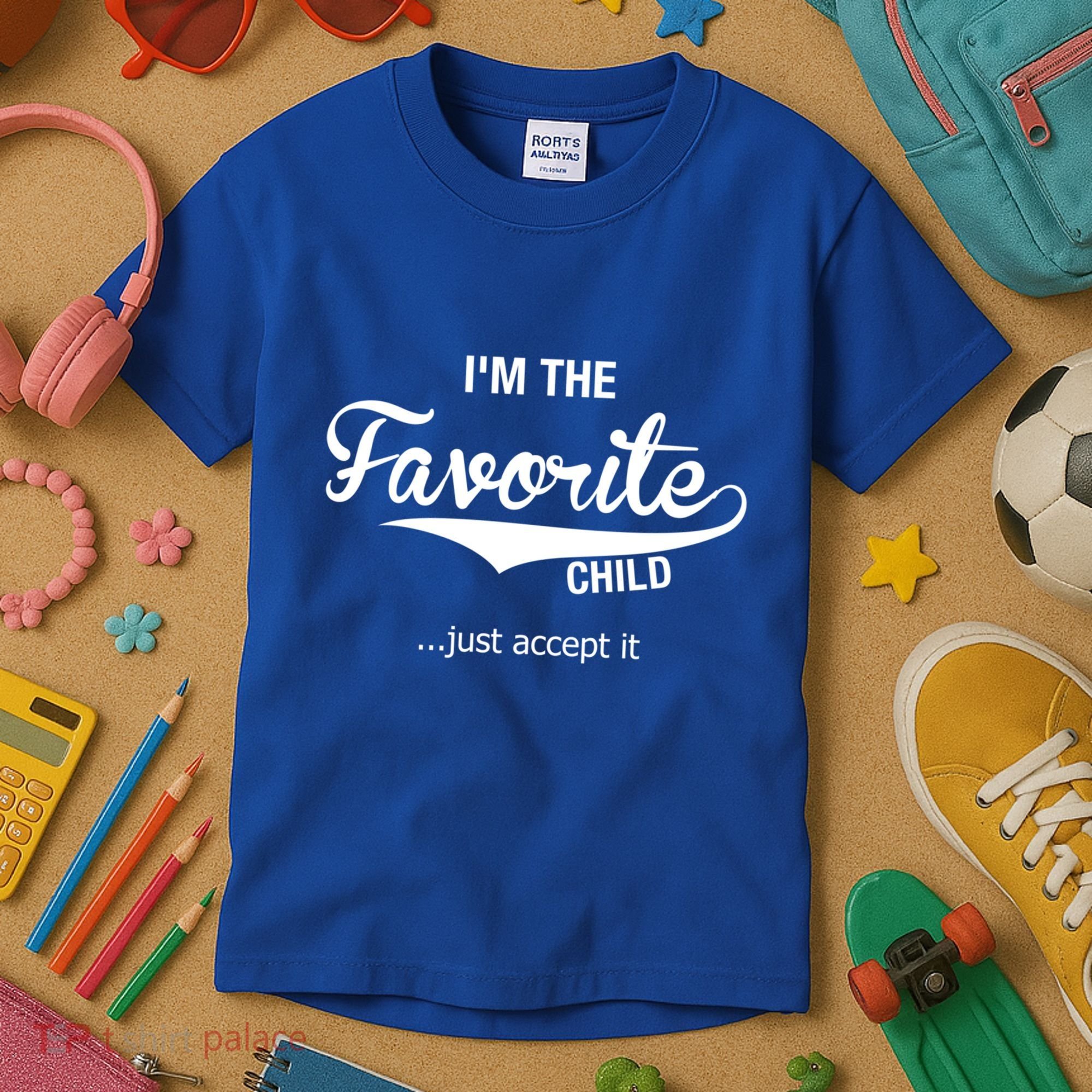 Dads Moms Favorite Funny Sibling Funny Gift Brother Sister Great Gift Kids T-Shirt