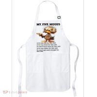 Duck My Five Moods I'm Too Old For This Shit I'm Too Tired  Apron thumb 0