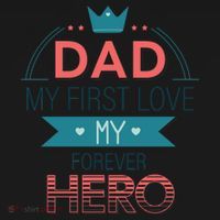 Dad My Frist Love My Forever Hero Toddler Hoodie thumb 2
