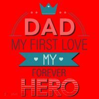 Dad My Frist Love My Forever Hero Santa Hat thumb 1