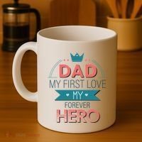 Dad My Frist Love My Forever Hero Coffee Mug thumb 4