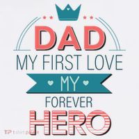 Dad My Frist Love My Forever Hero Beanie thumb 2