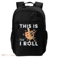 Dreidel Menorah Funny Hanukkah Gift This Is How I Roll  Backpack thumb 0