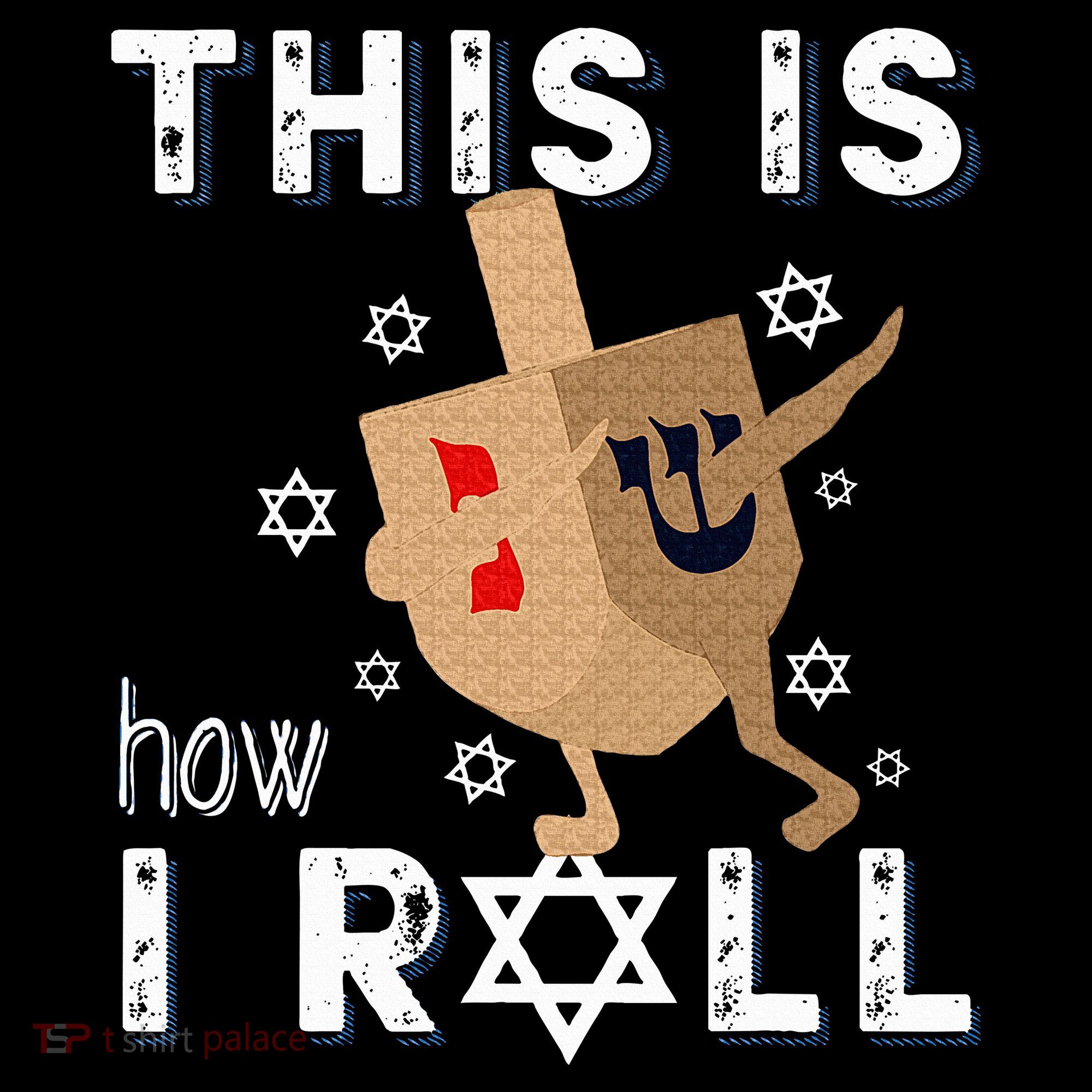 Dreidel Menorah Funny Hanukkah Gift This Is How I Roll  Women's Hoodie