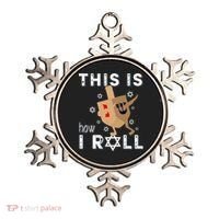 Dreidel Menorah Funny Hanukkah Gift This Is How I Roll  Ornament thumb 0