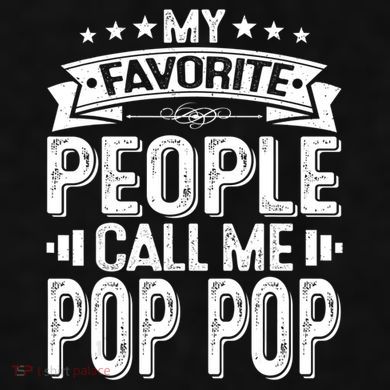 Distressed My Favorite People Call Me Pop Pop Retro Ladies PosiCharge Tri-Blend Wicking Tank