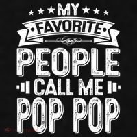 Distressed My Favorite People Call Me Pop Pop Retro Ladies PosiCharge Tri-Blend Wicking Tank thumb 2