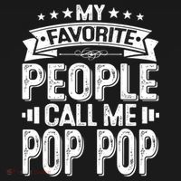 Distressed My Favorite People Call Me Pop Pop Retro Backpack thumb 2