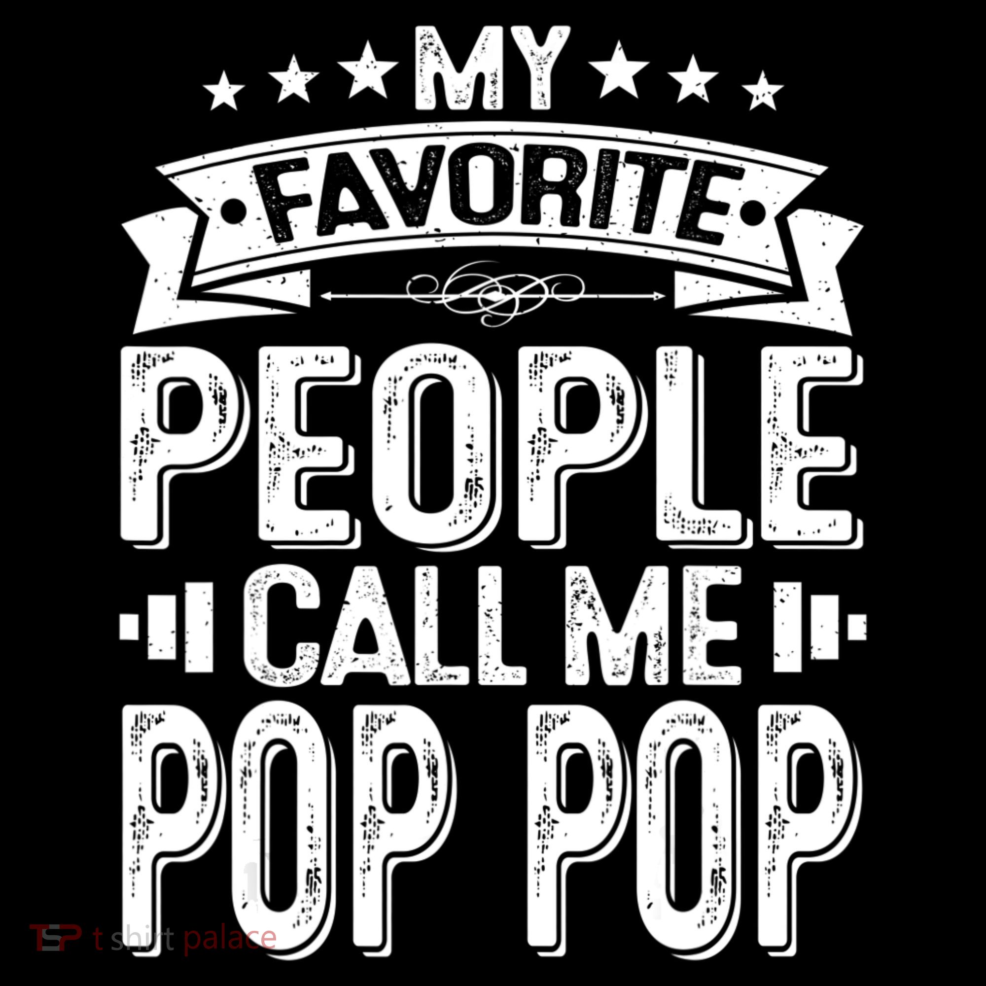 Distressed My Favorite People Call Me Pop Pop Retro Ornament