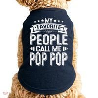 Distressed My Favorite People Call Me Pop Pop Retro Doggie Tank thumb 0