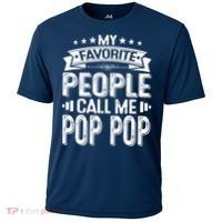 Distressed My Favorite People Call Me Pop Pop Retro Cooling Performance Crew T-Shirt thumb 0