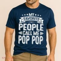 Distressed My Favorite People Call Me Pop Pop Retro Cooling Performance Crew T-Shirt thumb 2