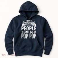 Distressed My Favorite People Call Me Pop Pop Retro Hoodie thumb 0