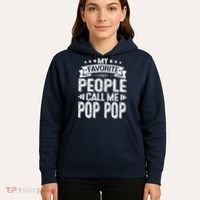 Distressed My Favorite People Call Me Pop Pop Retro Hoodie thumb 5