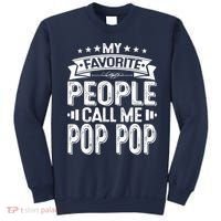 Distressed My Favorite People Call Me Pop Pop Retro Sweatshirt thumb 0