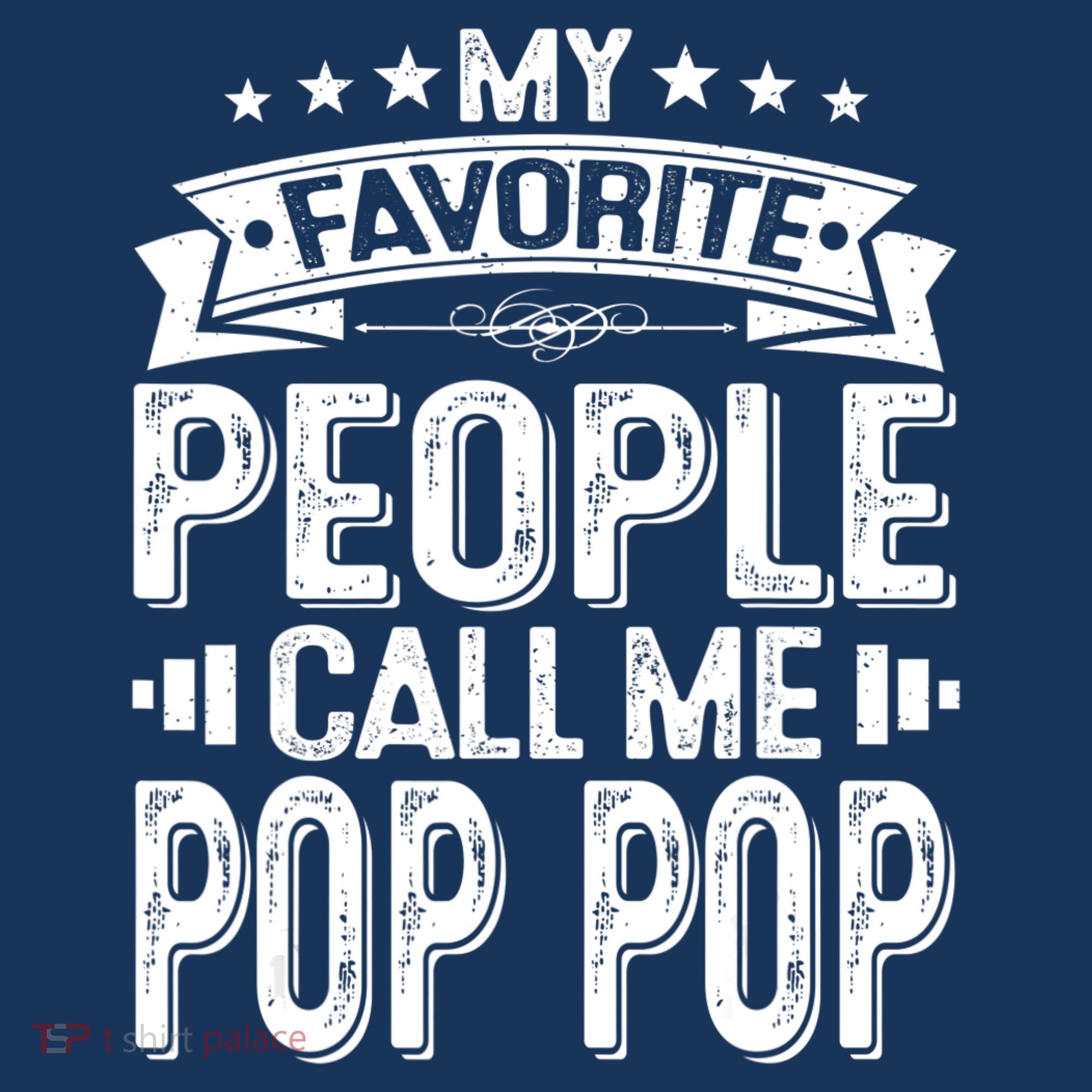 Distressed My Favorite People Call Me Pop Pop Retro Beanie