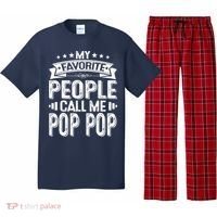 Distressed My Favorite People Call Me Pop Pop Retro Pajama Set thumb 0