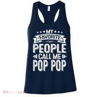 Distressed My Favorite People Call Me Pop Pop Retro Women's Tank Top thumb 0