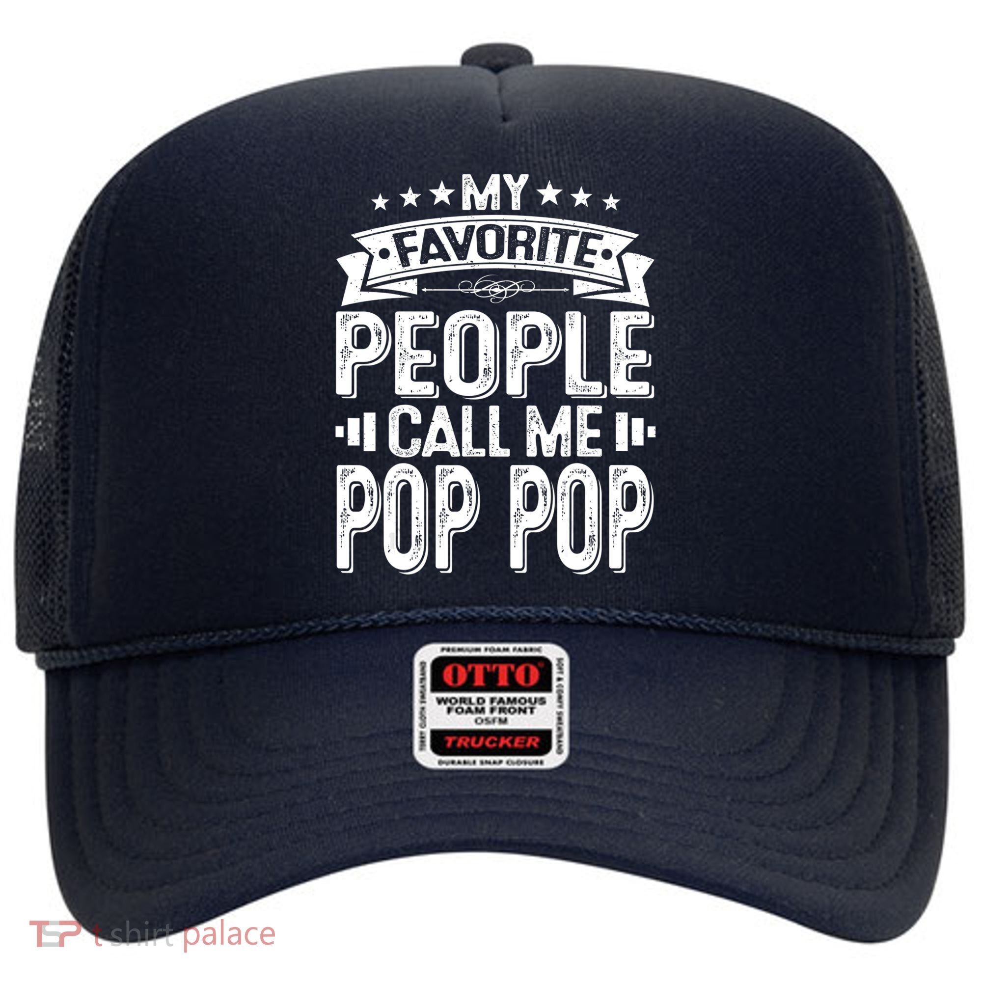 Distressed My Favorite People Call Me Pop Pop Retro Hat