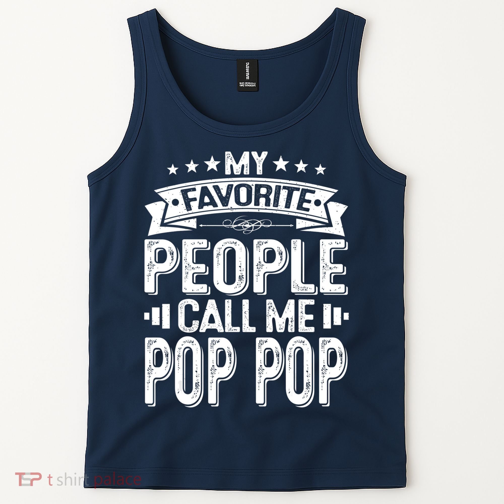 Distressed My Favorite People Call Me Pop Pop Retro Tank Top