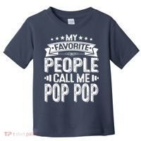 Distressed My Favorite People Call Me Pop Pop Retro Toddler T-Shirt thumb 0