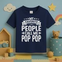 Distressed My Favorite People Call Me Pop Pop Retro Toddler T-Shirt thumb 3