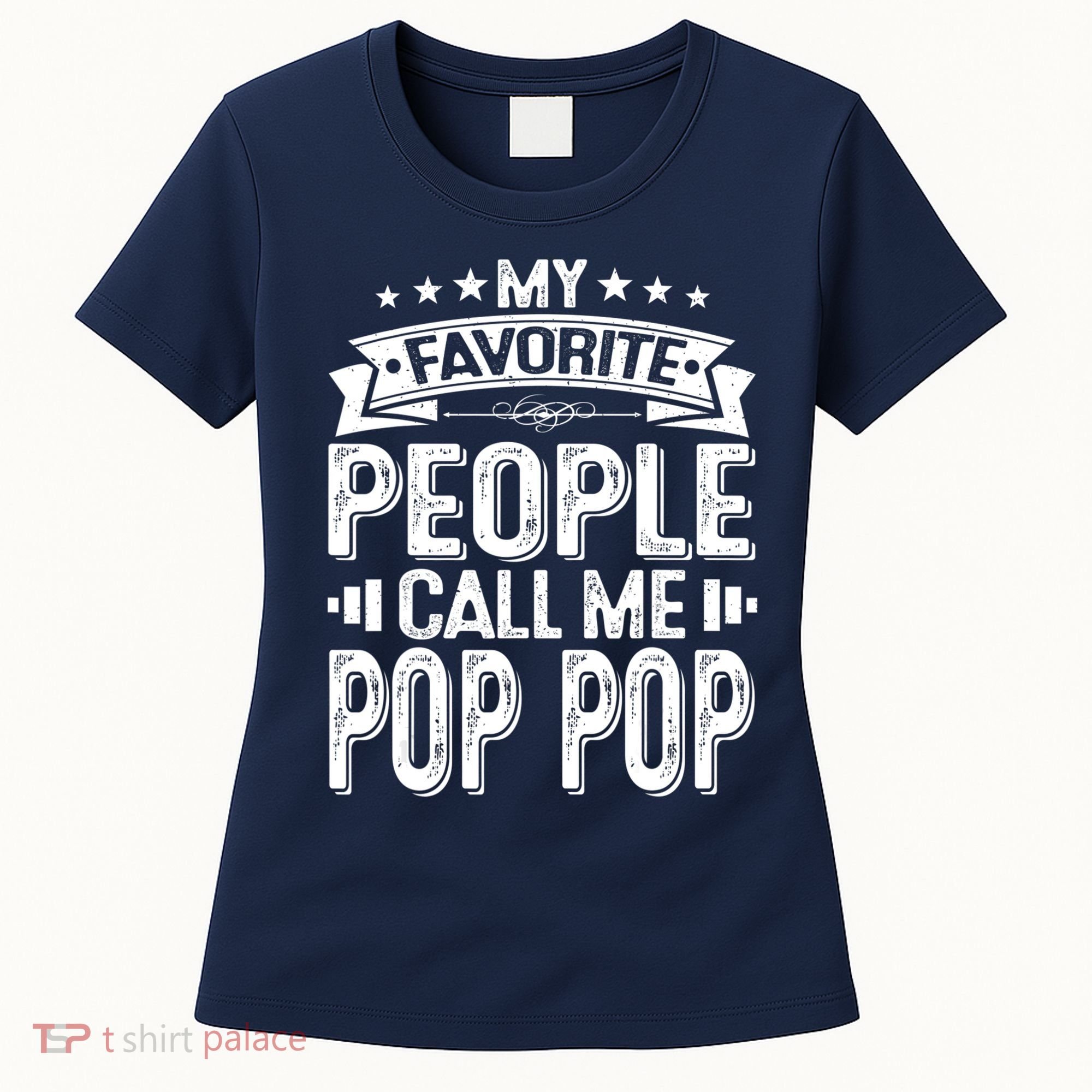 Distressed My Favorite People Call Me Pop Pop Retro Women's T-Shirt
