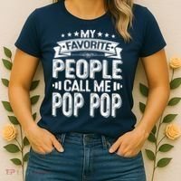 Distressed My Favorite People Call Me Pop Pop Retro Women's T-Shirt thumb 2