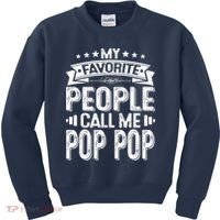 Distressed My Favorite People Call Me Pop Pop Retro Kids Sweatshirt thumb 0