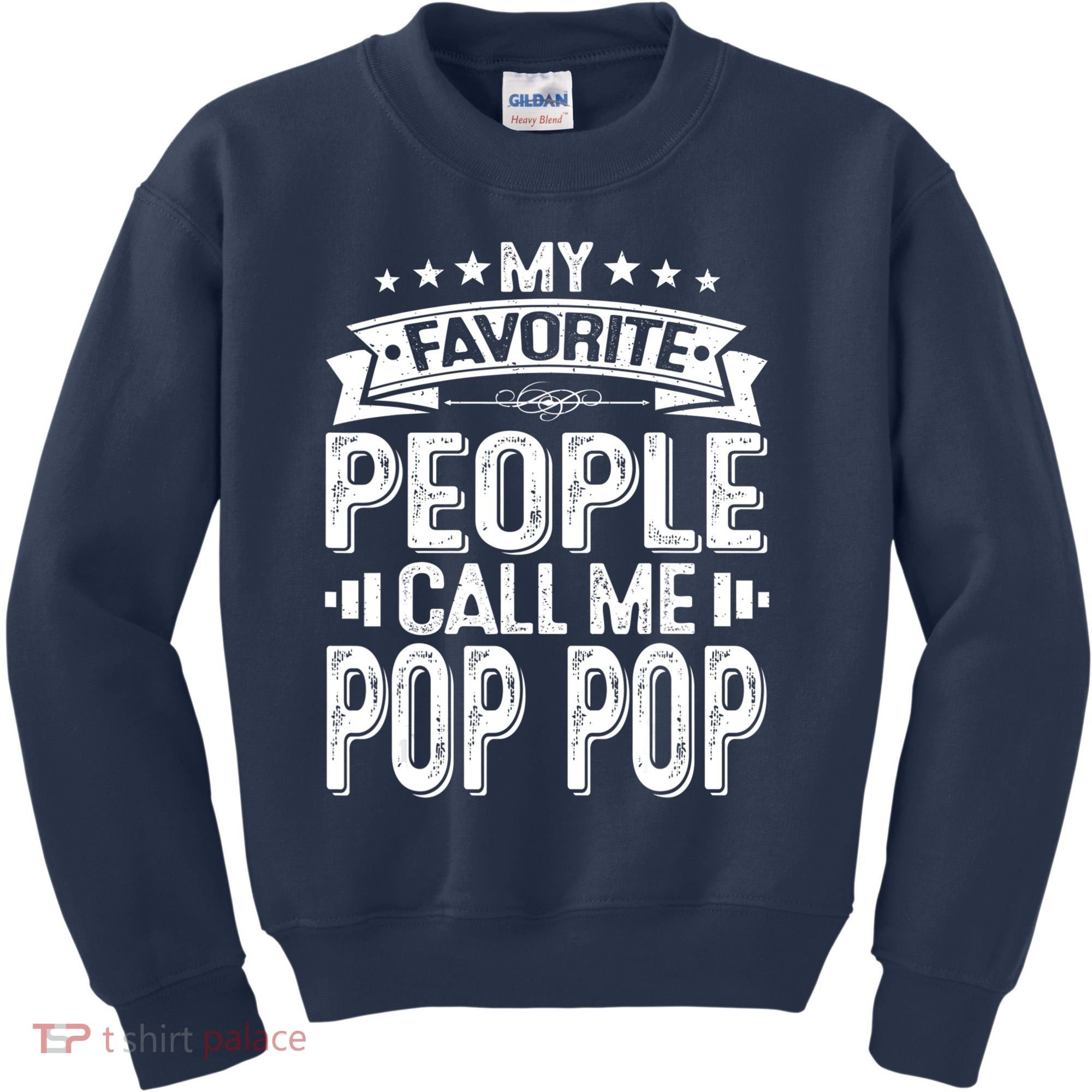 Distressed My Favorite People Call Me Pop Pop Retro Kids Sweatshirt