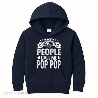Distressed My Favorite People Call Me Pop Pop Retro Kids Hoodie