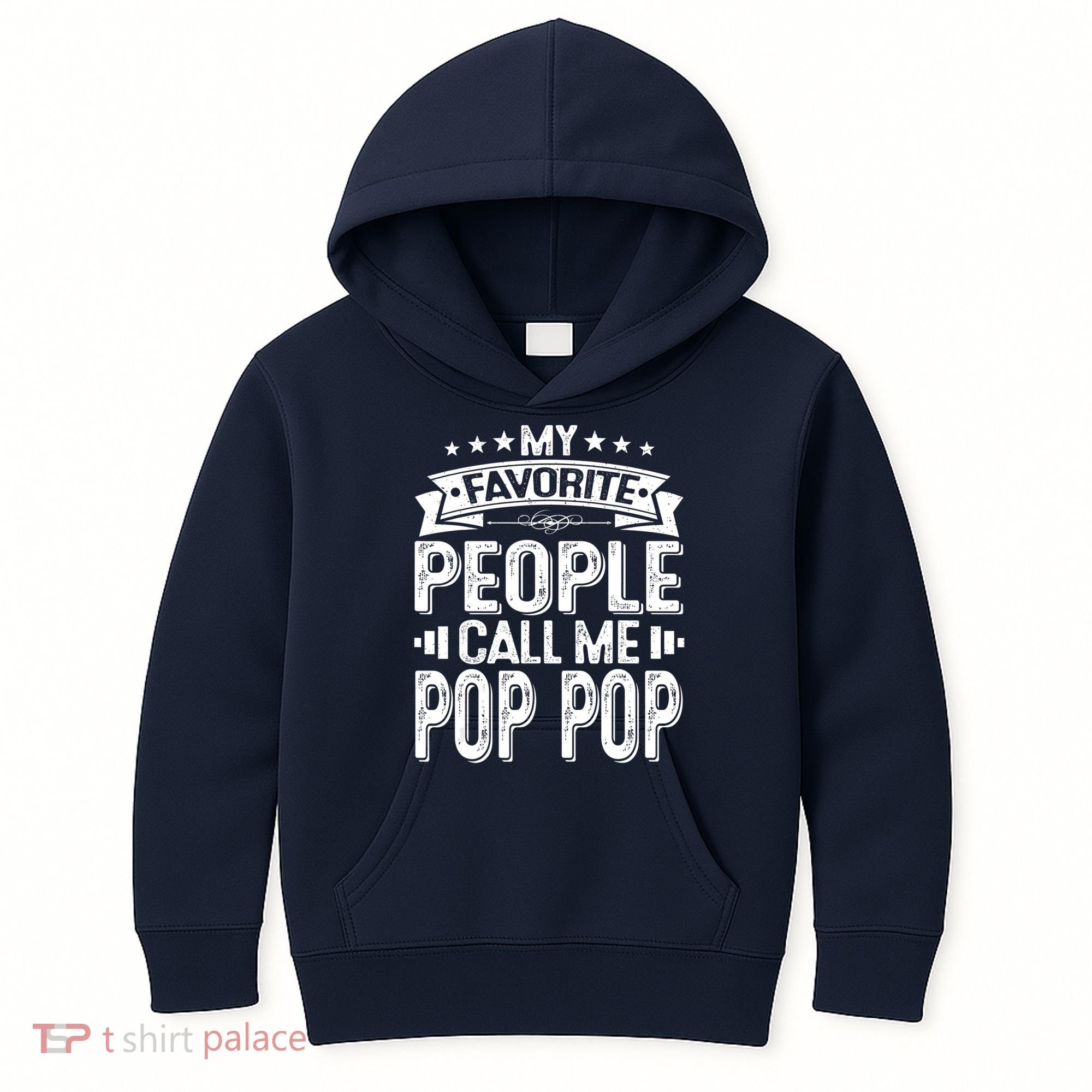 Distressed My Favorite People Call Me Pop Pop Retro Kids Hoodie