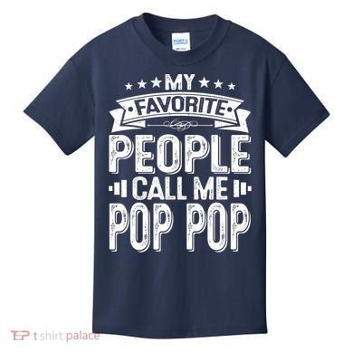 Distressed My Favorite People Call Me Pop Pop Retro Kids T-Shirt