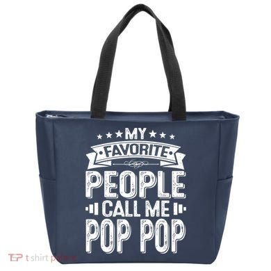 Distressed My Favorite People Call Me Pop Pop Retro Tote Bag