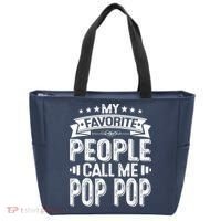 Distressed My Favorite People Call Me Pop Pop Retro Tote Bag thumb 0