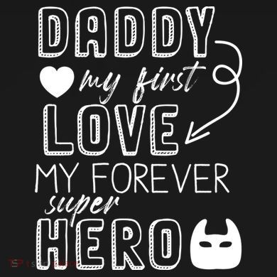 Daddy My First Love My Forever Superhero Cute Drawstring Bag