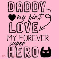 Daddy My First Love My Forever Superhero Cute Doggie Tank thumb 4