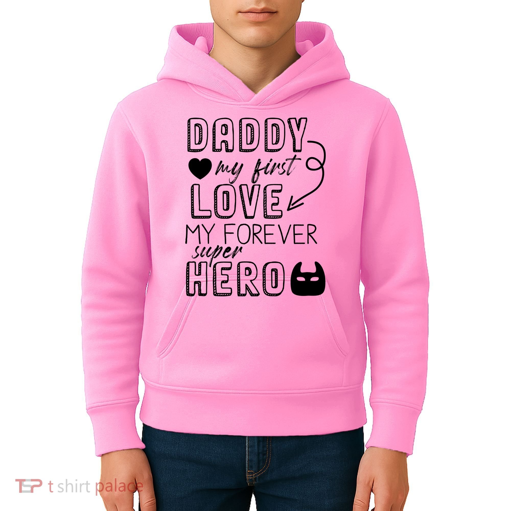 Daddy My First Love My Forever Superhero Cute Kids Hoodie