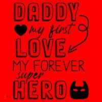 Daddy My First Love My Forever Superhero Cute Santa Hat thumb 1