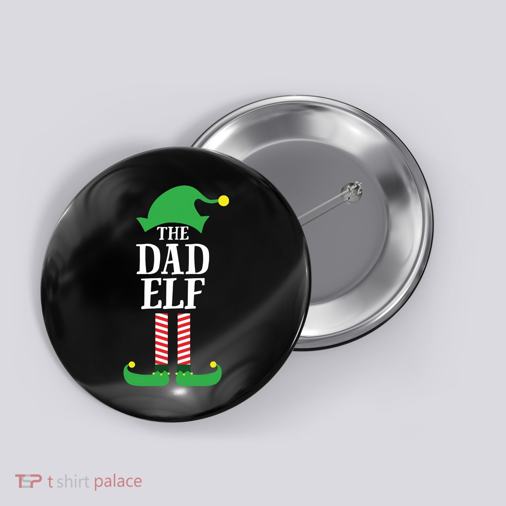 Dad Matching Family Group Christmas Button