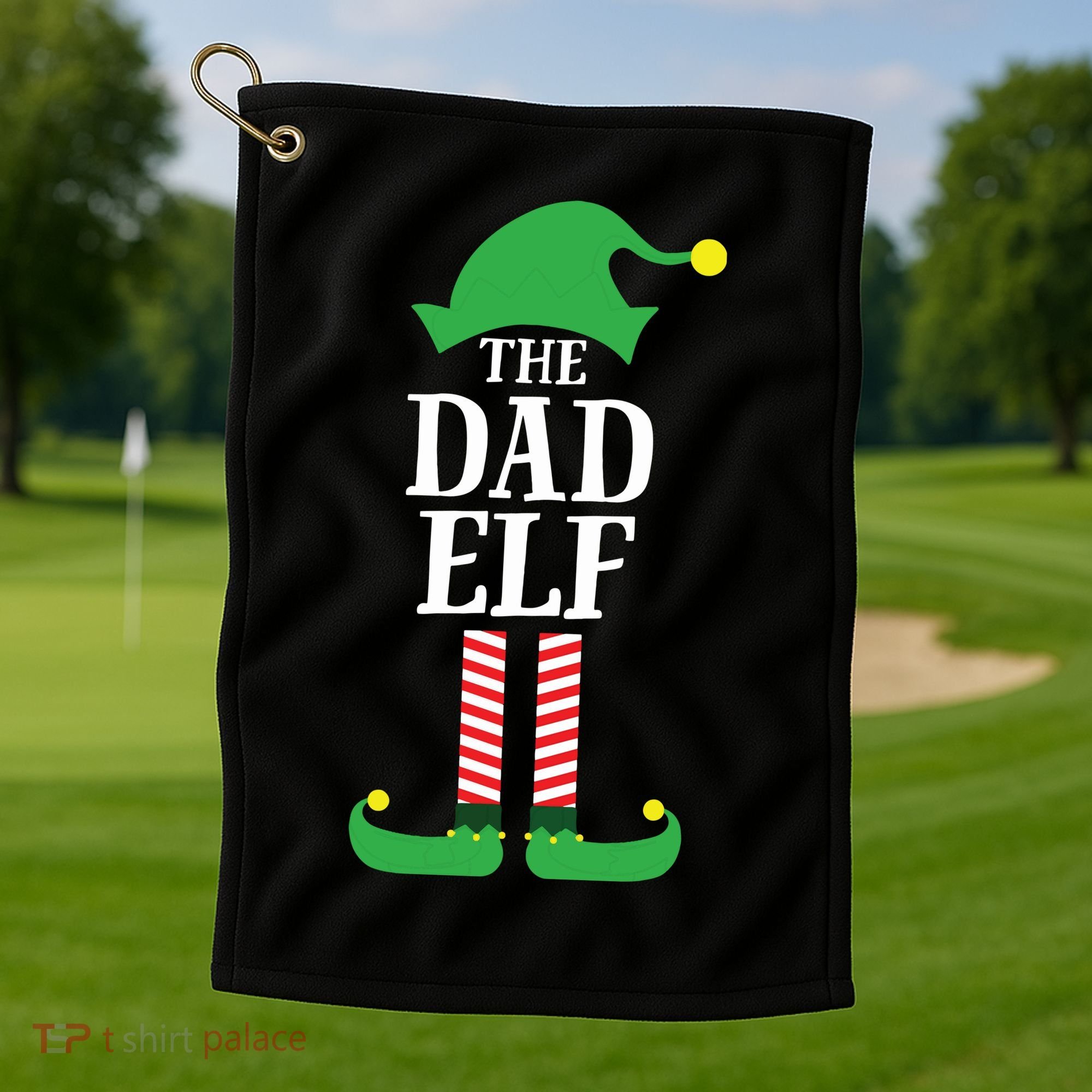 Dad Matching Family Group Christmas Golf Towel