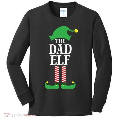 Dad Matching Family Group Christmas Kids Long Sleeve Shirt
