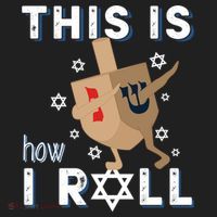 Dreidel Menorah Funny Hanukkah Gift This Is How I Roll Tumbler thumb 3