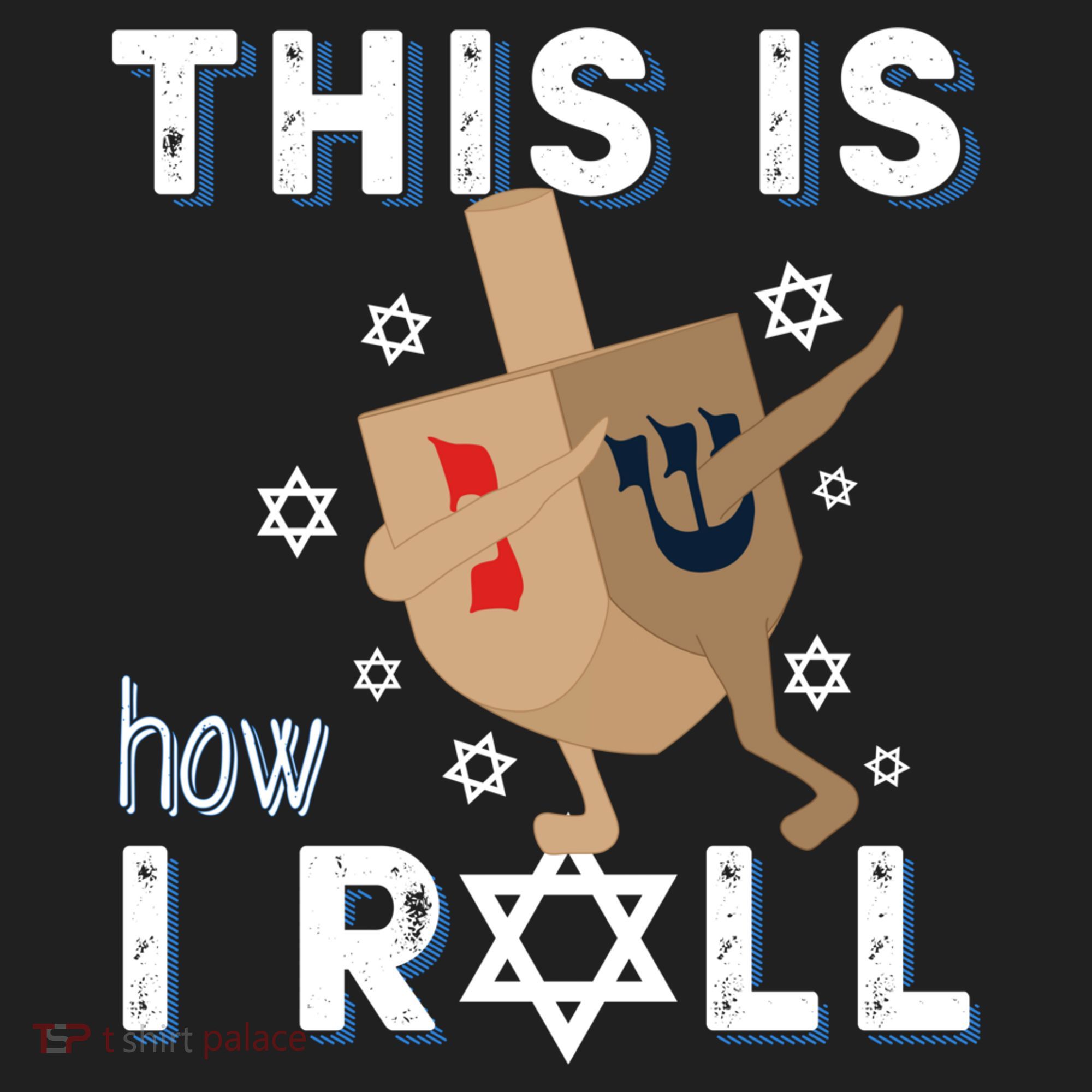Dreidel Menorah Funny Hanukkah Gift This Is How I Roll Tumbler