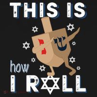 Dreidel Menorah Funny Hanukkah Gift This Is How I Roll Ornament thumb 1
