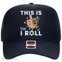Dreidel Menorah Funny Hanukkah Gift This Is How I Roll Hat thumb 0