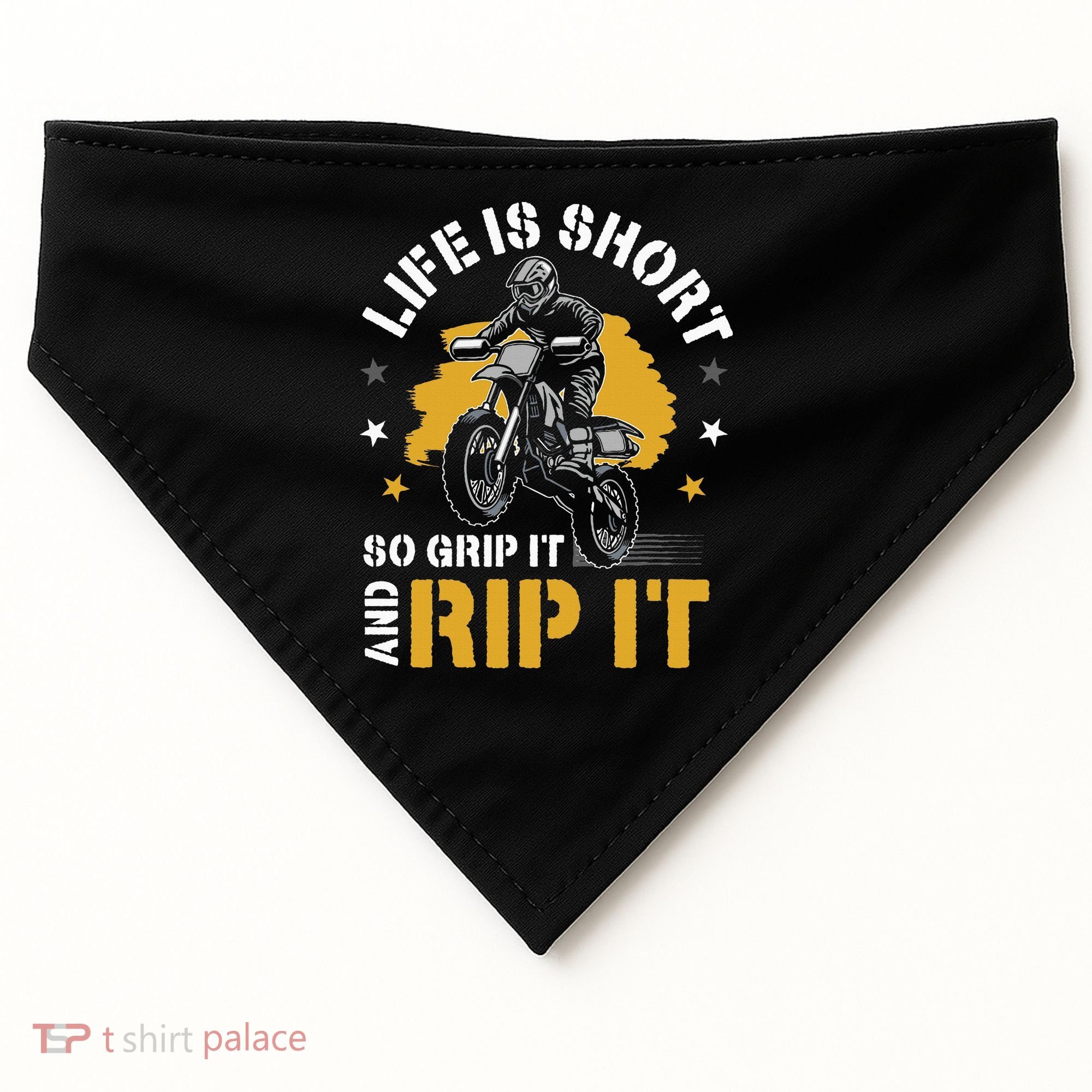Dirtbike Motocross Forget Everything And Ride Mx USA-Made Doggie Bandana