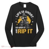 Dirtbike Motocross Forget Everything And Ride Mx Long Sleeve Shirt thumb 0