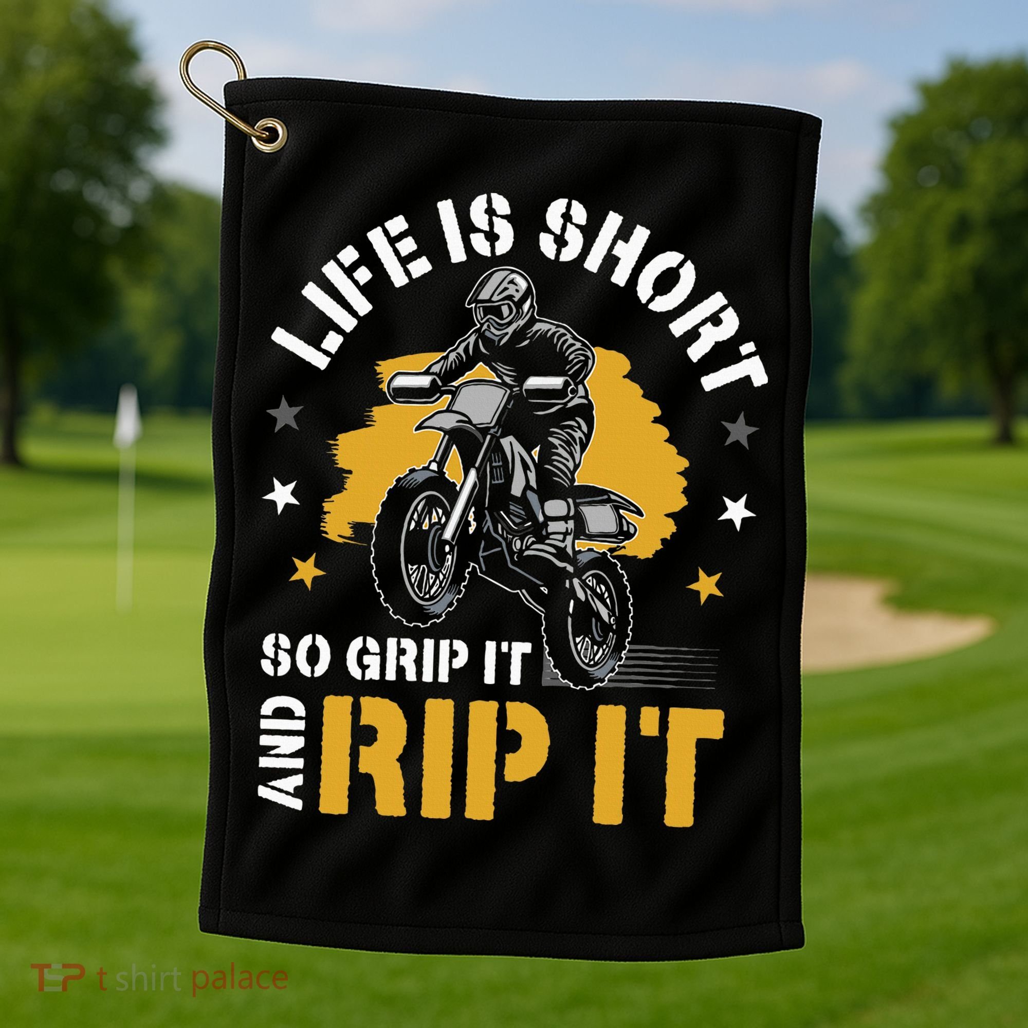 Dirtbike Motocross Forget Everything And Ride Mx Golf Towel